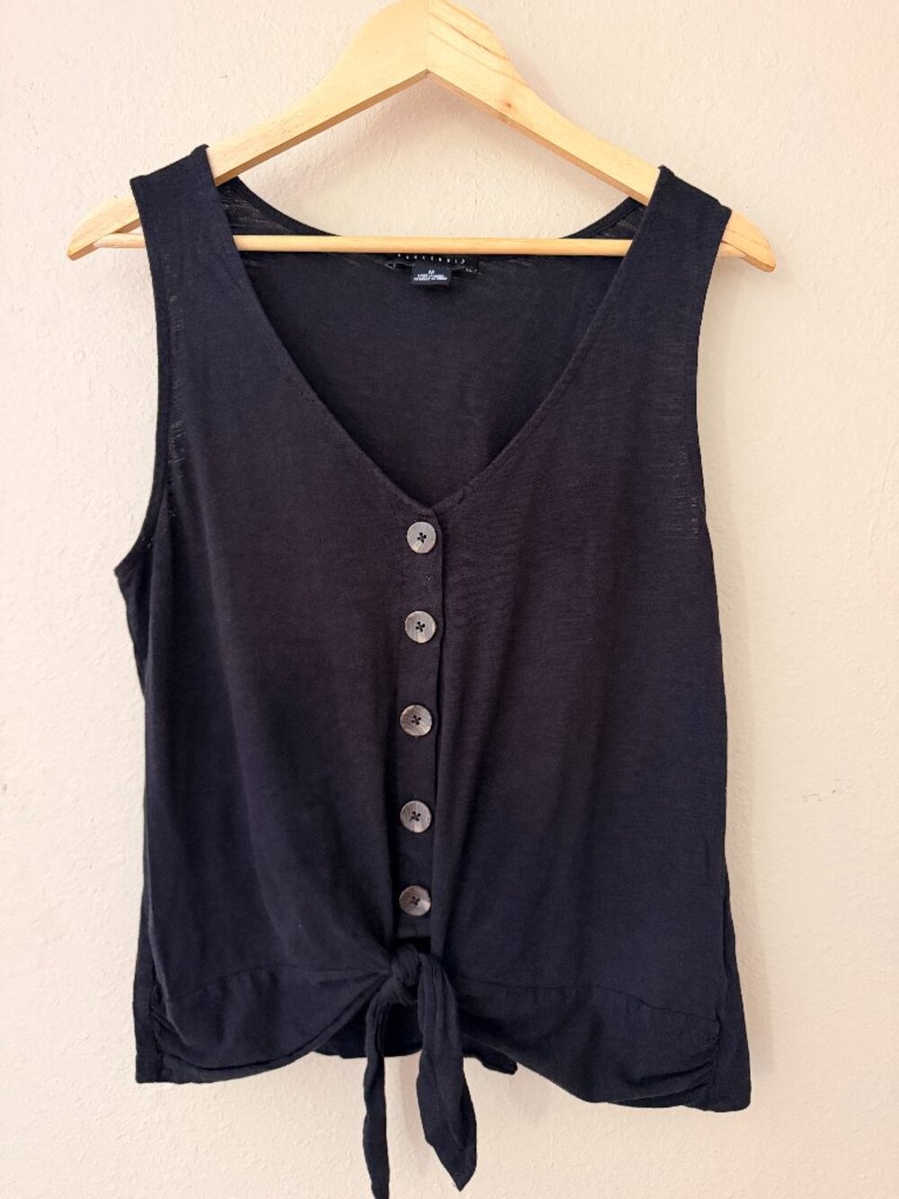 Sanctuary Brand Sleeveless Top, Black, Size M